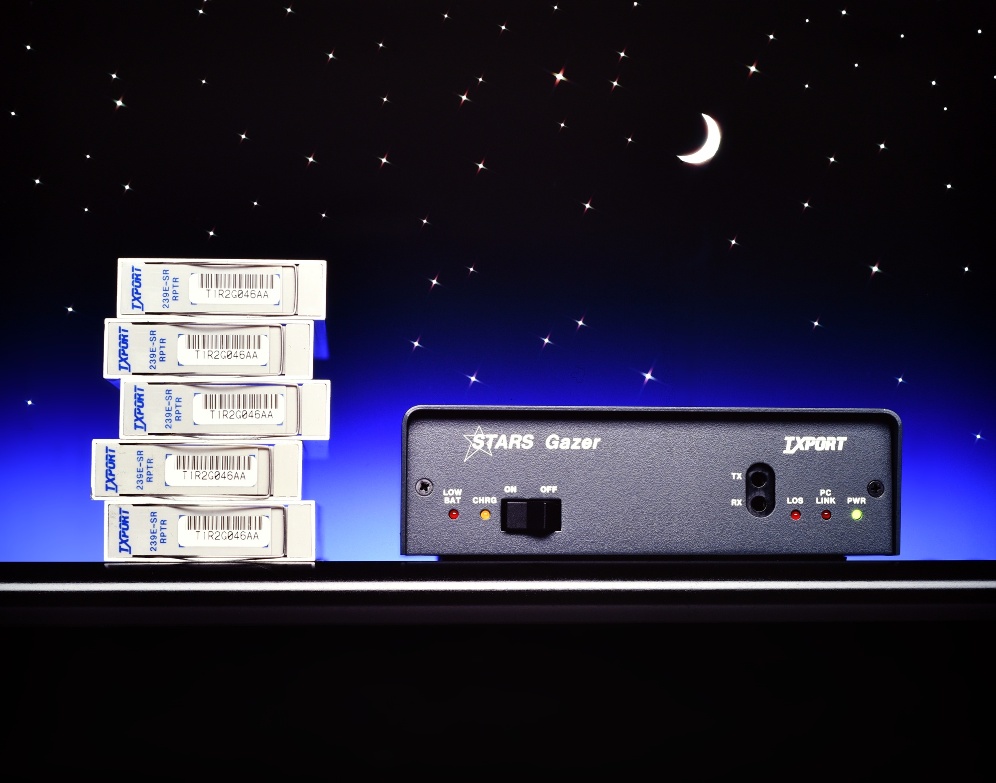T1 span line analyzer with starry sky background