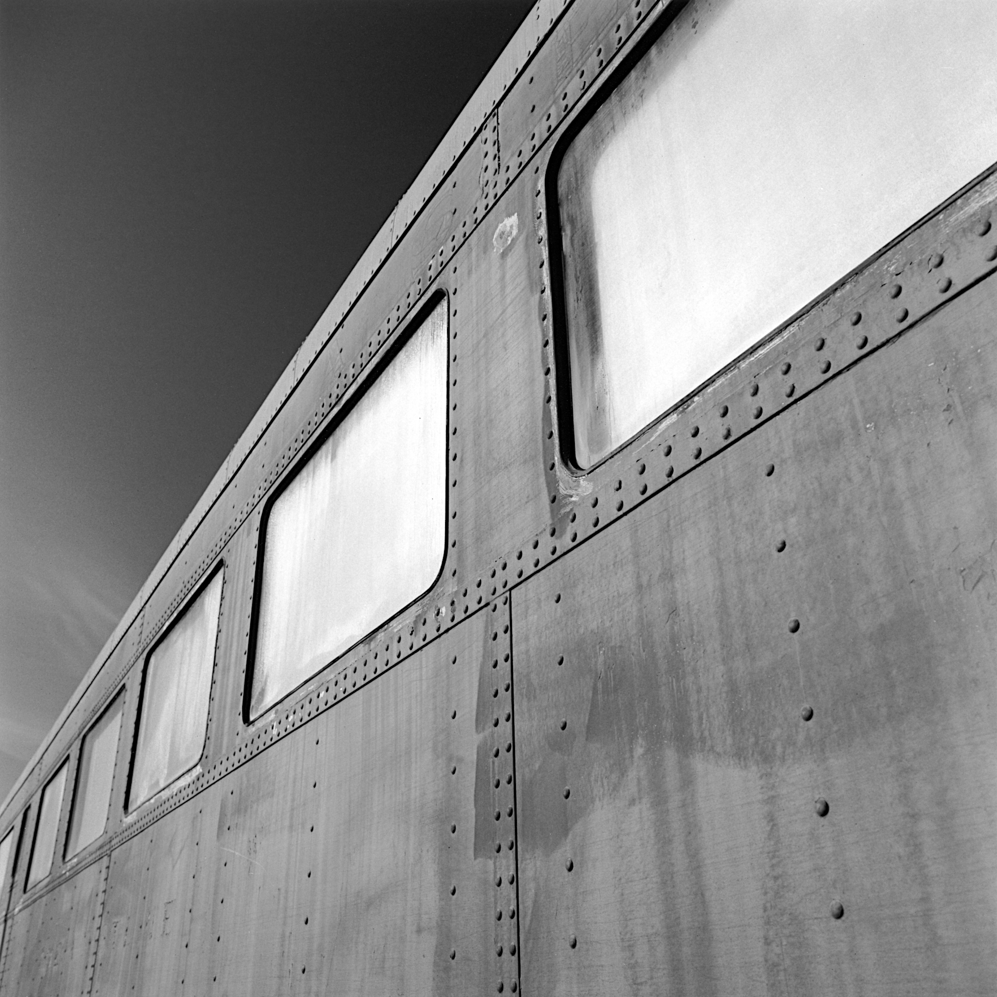 Old Railroad Passenger Car, Rollei Hy6, 50mm HFT, Tri-X film at EI 400, Xtol clone 1:1