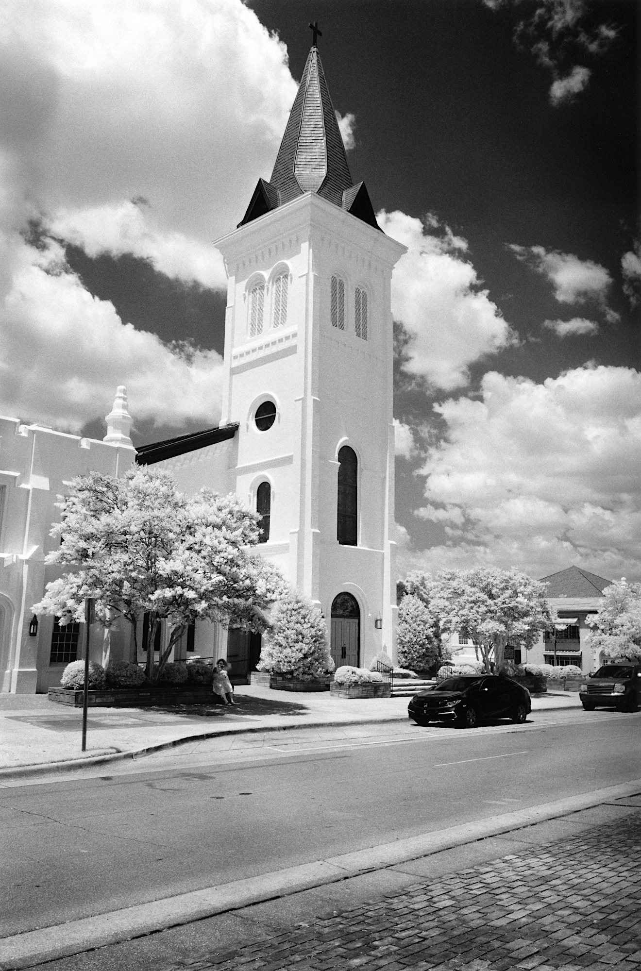 Methodist Church, Leica M-A, 28mm Elmarit ASPH, IR720 Fltr, Rollei IR400 Infrared Film, Diafine