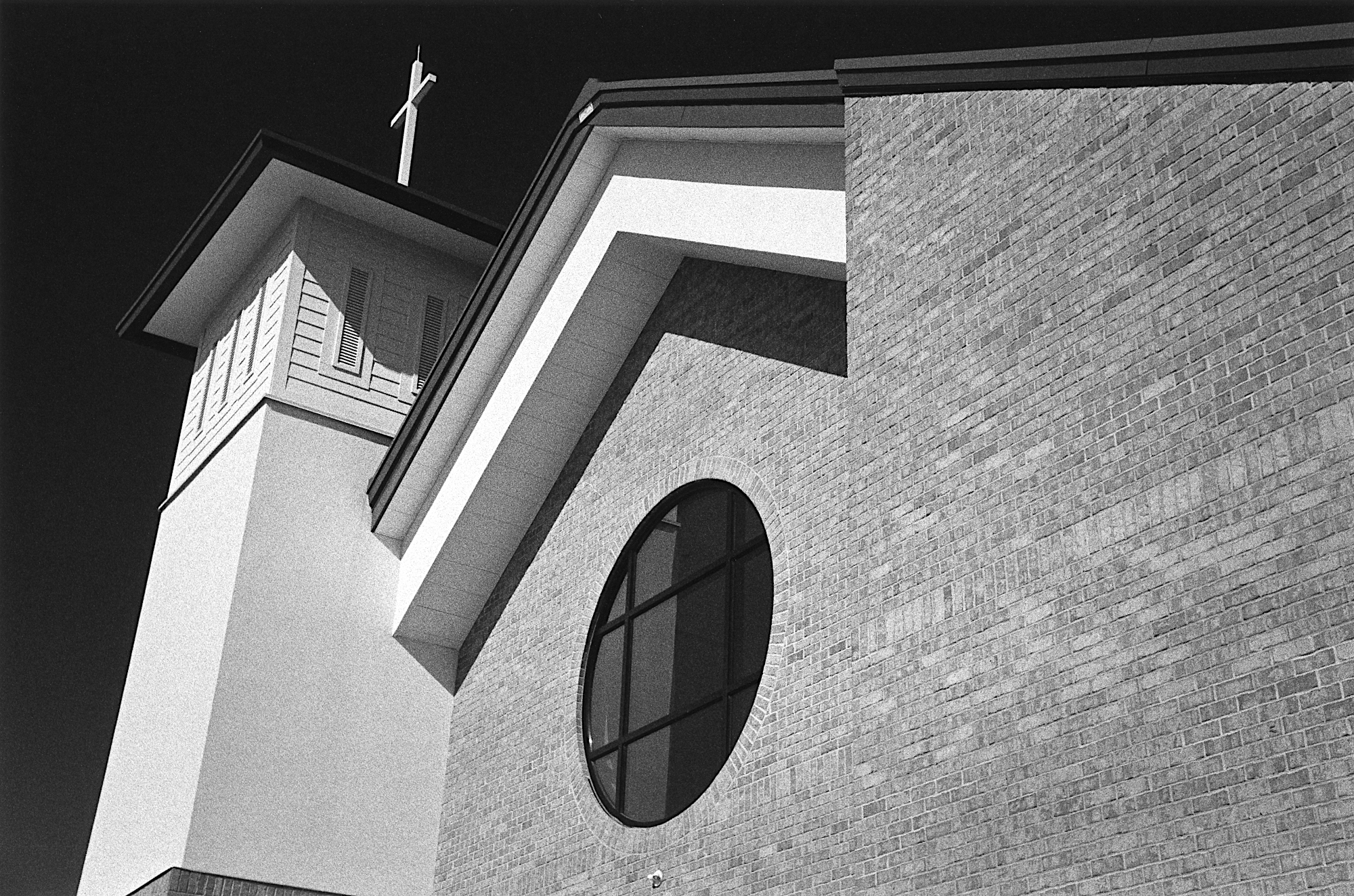Church, Nikon F6, 24-120mm AF-S Nikkor, Red Fltr, 1/250 at f5.6, HP5+ at EI 400, Rodinal 1:50