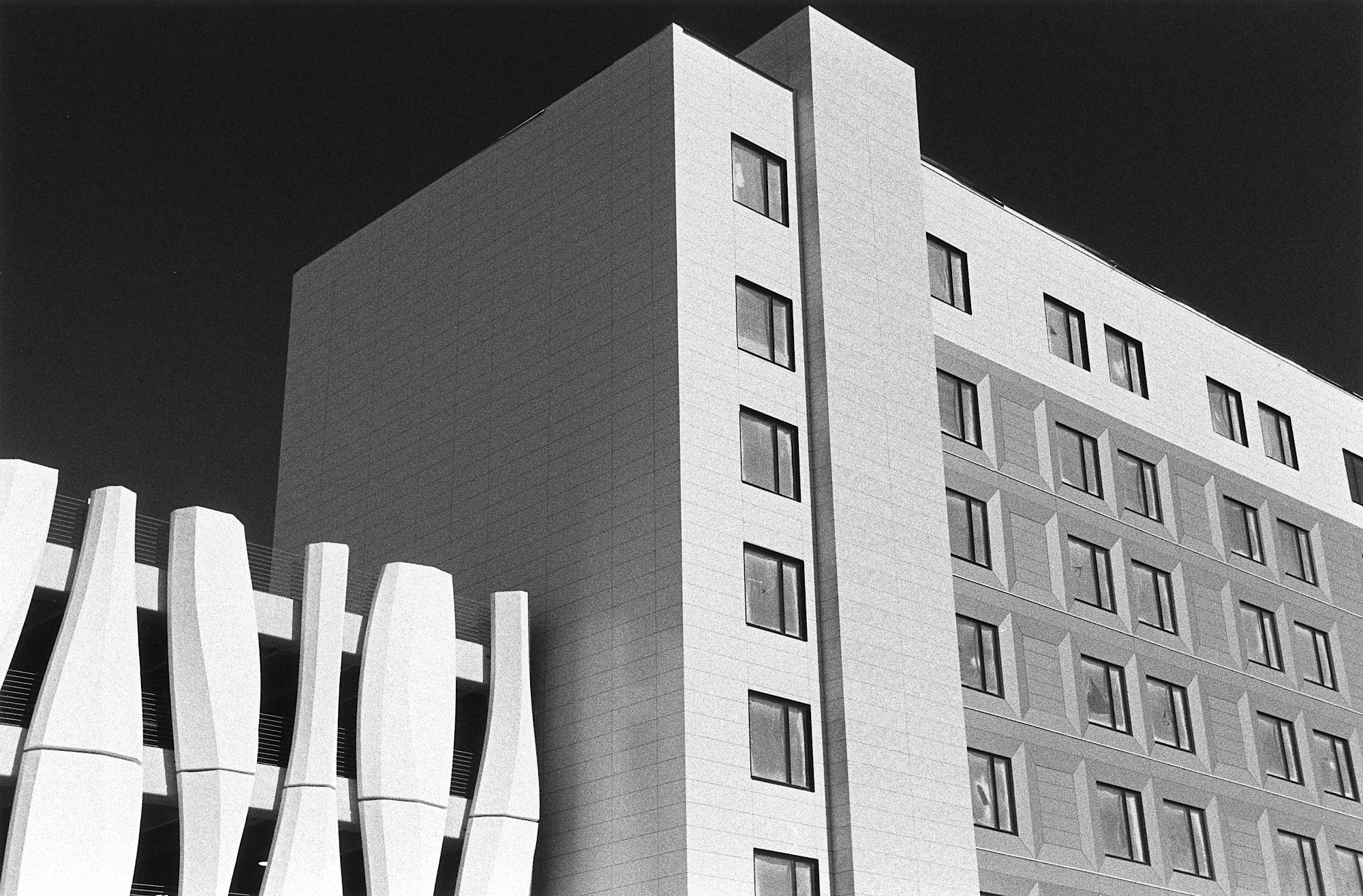 Building, Nikon F6, 24-120mm AF-S Nikkor, Red Fltr, 1/90 at f8, HP5+ at EI 400, Rodinal 1:50